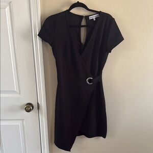 Elegant Black Wrap Dress